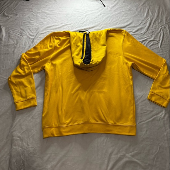 Colosseum Yellow Sweater with Ribbed Cuffs and Hood - Picture 5 of 5